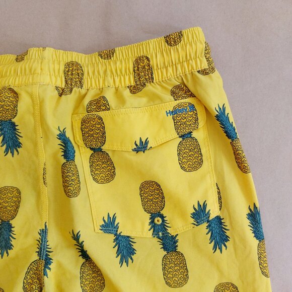 Hurley Yellow Pineapple Swim Trunks Men's L - Picture 7 of 10